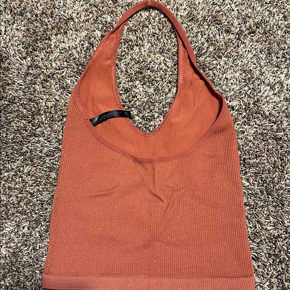 Urban Outfitters Terracotta Ribbed Top - Picture 3 of 4